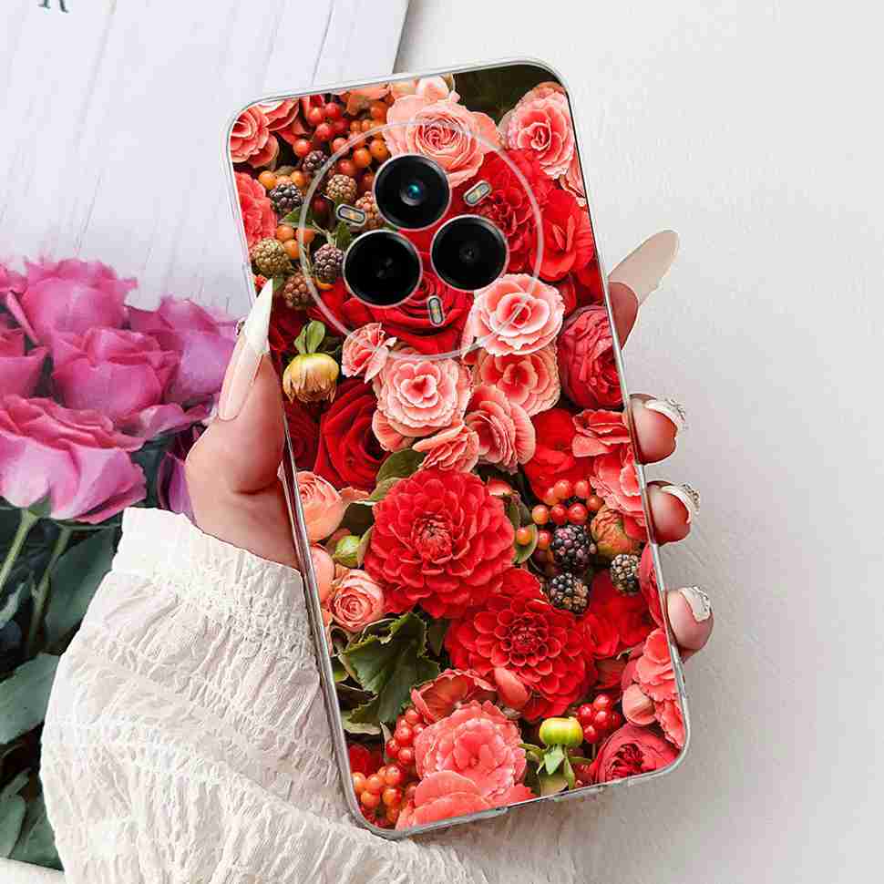 Чехол для Realme 14 Pro 5G RMX5056 Новый модный стиль Мягкий силиконовый чехол из ТПУ для Realme 14Pro+ 14Pro Plus 5G RMX5051 Защитный корпус-бампер