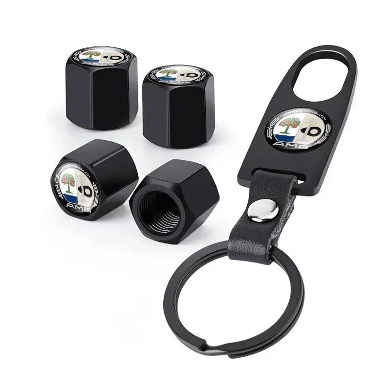 Автомобильная наклейка 2025 Для значка автомобиля Benz Колпачки на ниппели колес автомобиля с брелоком Для Mercedes benz AMG C E S GLE CLC Cla