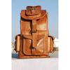 Bag Goat Leather Backpack Rucksack Laptop Vintage Brown Travel Men