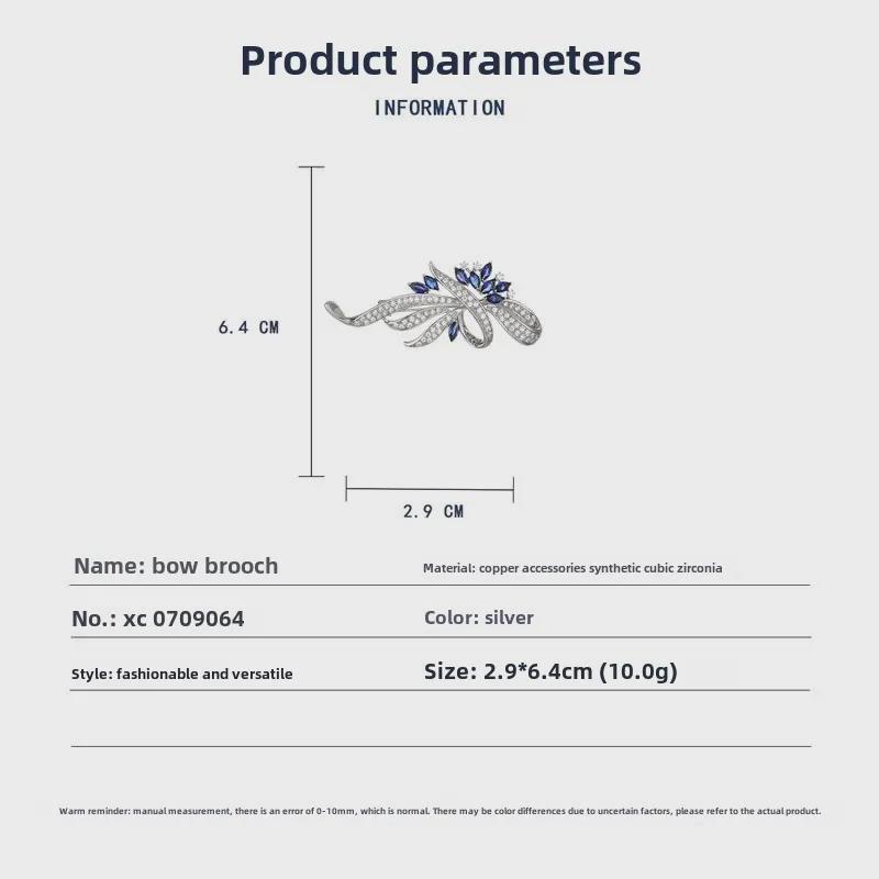 Роскошная брошь-бантик в виде цветка циркония: Стильная и универсальная булавка