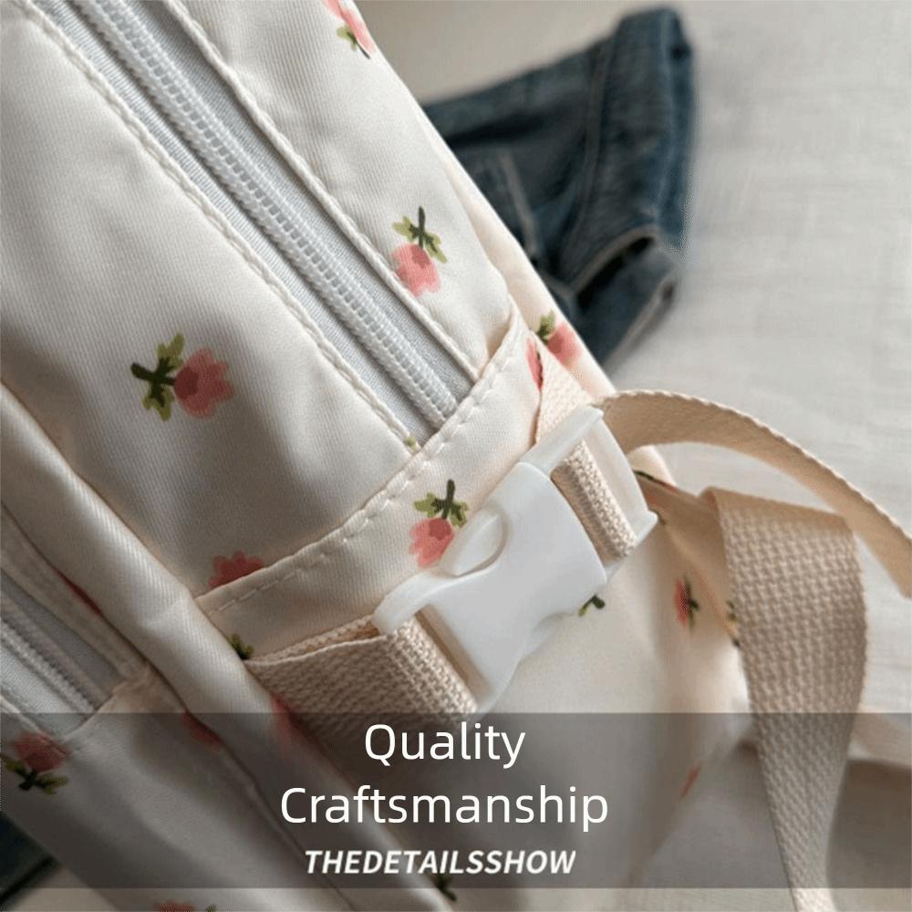 Small Size School Bag Korean Styles Girls Handbag Casual Women Floral Backpack Daily Use