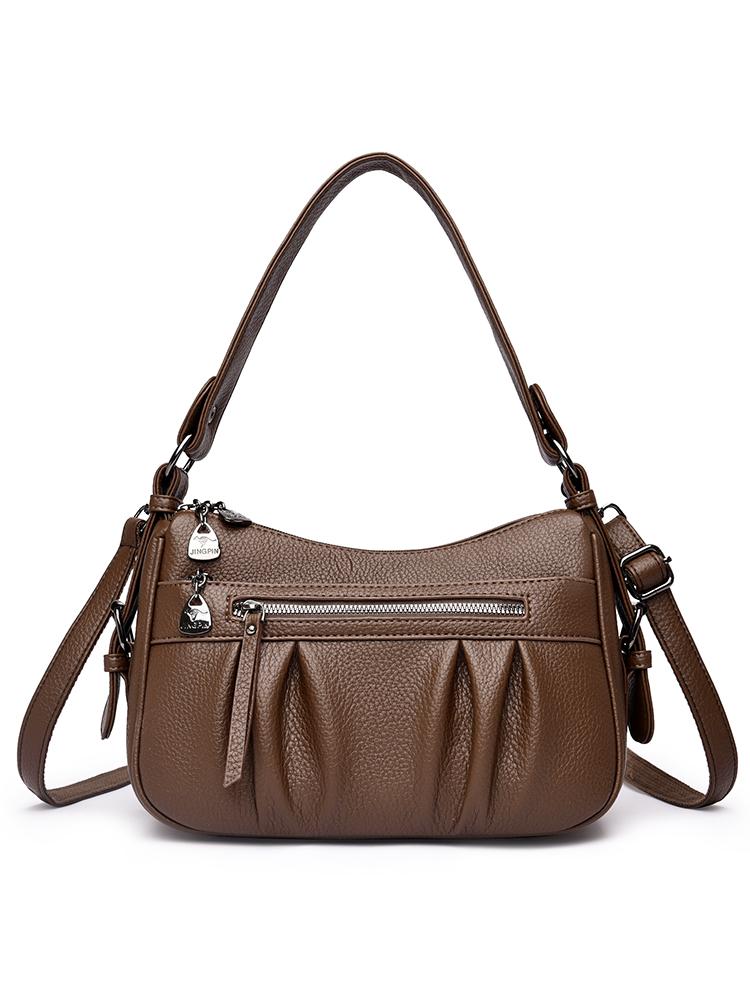 Высококачественная женская сумка кроссбоди из мягкой ПУ кожи, Модная женская сумка через плечо, Подходит для повседневного использования, Шопинга, Поездок на работу