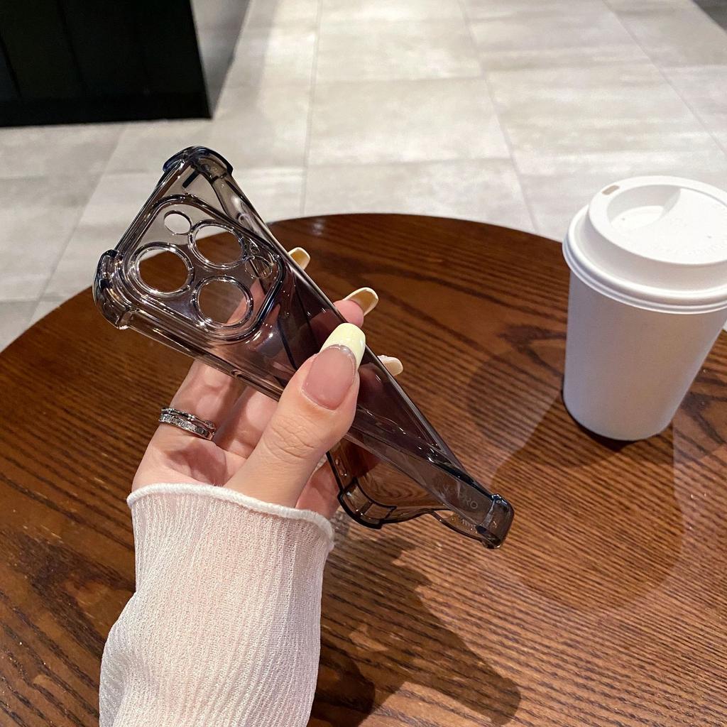 Simple Transparent Tpu Anti Fall Suitable for IPhone16pro Mobile Phone Case Apple 15 Protective Case 14 13 12 Soft Shell