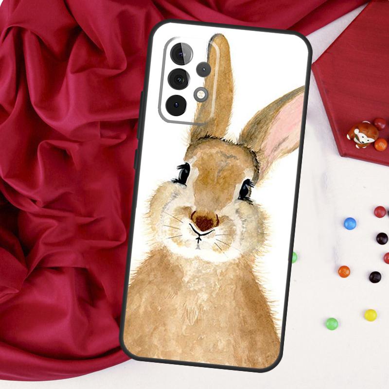 Милый Кролик Для Samsung Galaxy A15 A55 A53 A33 A35 A22 A32 A52 A54 A34 A14 A56 A36 A26 A16 A05 A06 Чехол