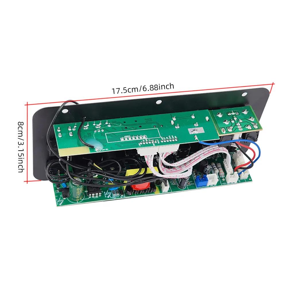 110 В 220 В 12 В цифровой усилитель Bluetooth плата сабвуфер двойной микрофон караоке усилитель динамик домашний кинотеатр DIY 30 Вт