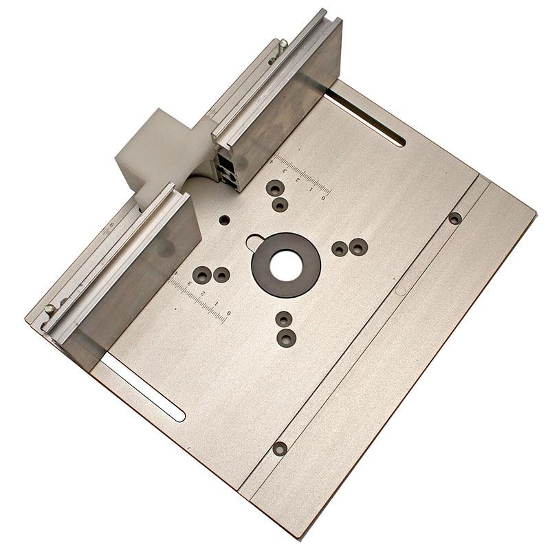 Router Table Insert Plate Woodworking Benches Table Saw W Miter Gauge Guide Aluminium Profile Fence Sliding Brackets