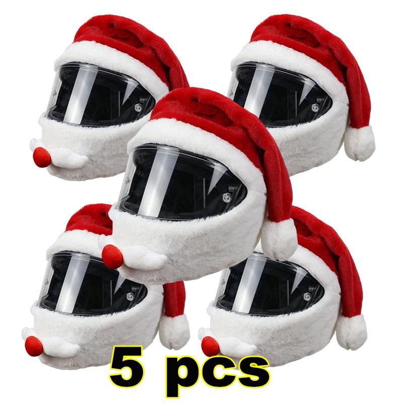 Забавная Рождественская Шапка Чехол на Мотоциклетный Шлем Санта Клаус Велосипедный Шлем Капюшон Веселого Рождества Развлечения Украшение Шапка Мультяшная Кепка