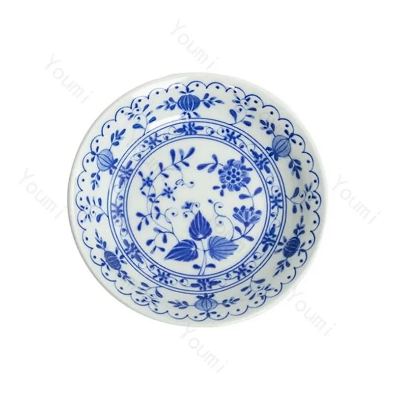 Керамические тарелки в стиле ретро в китайском стиле для ресторанов высокого класса в отелях, паста, изысканные блюда, рыбная тарелка, уникальная бытовая посуда