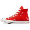 Chuck Taylor All Star High Y2K Heart - женские кроссовки Fever Dream красные винтажные-белые черные A09117C