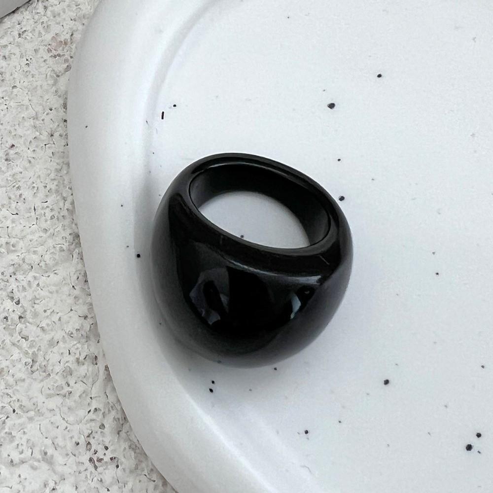 Dome Transparent Resin Ring Multicolour Irregular Ring Unique Acrylic Geometric Ring Jewelry