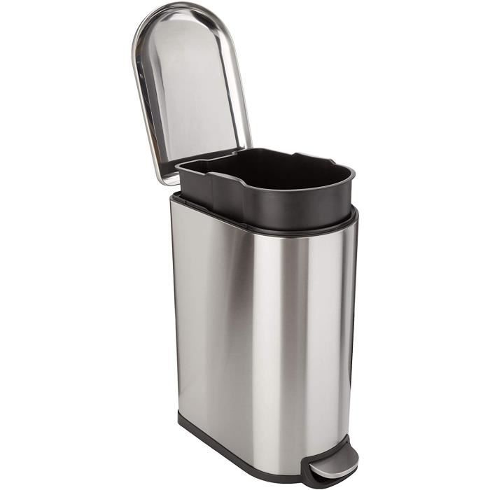 Poubelle de Cuisine à Pédale - FULLER - 40 L - Acier