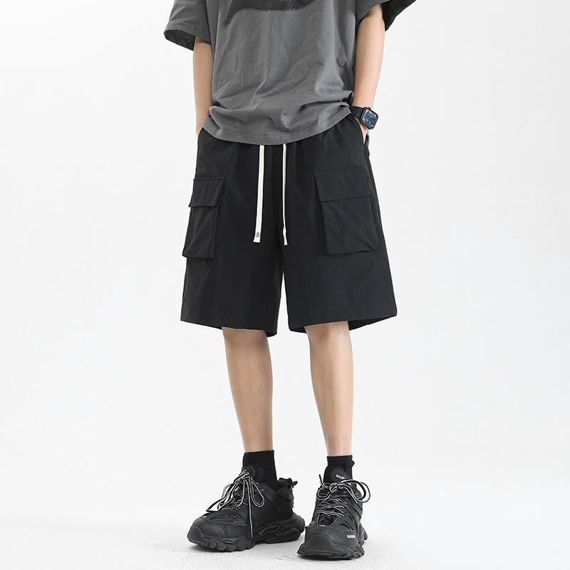 Шорты мужские хаки брюки из чистого хлопка новые летние рабочие спортивные штаны тонкие американские повседневные брюки с пятью точками для мальчиков