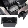 Black TPE Center Console Cup Holder Protector For Kia EV3 2024-2025