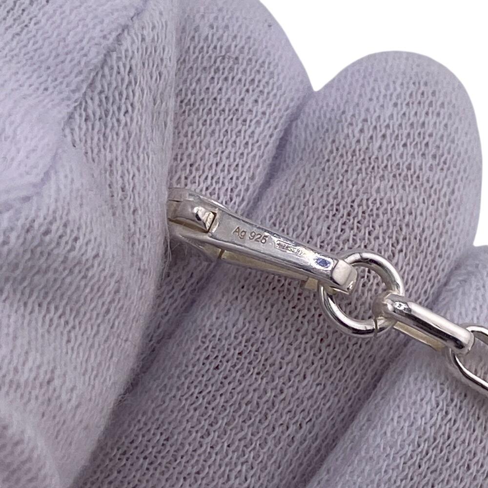 GUCCI Interlocking G Silver Necklace Silver Silver unisex Used