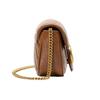 Gucci GG Marmont Mini Shoulder Bag Brown Quilted Leather Gold Hardware Chain Crossbody Bag for Women Daily Commute Party Gift 476433-0OLFT-2535