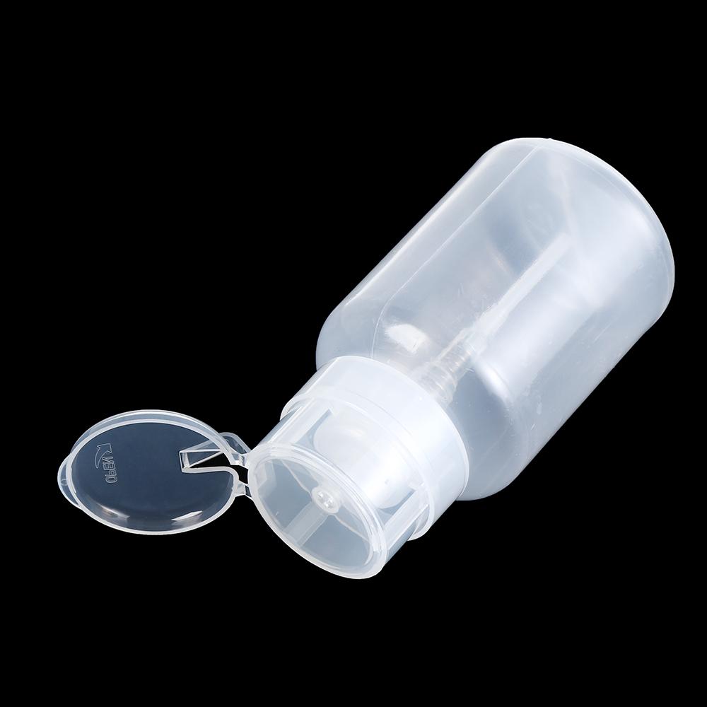 UV Gel Cleaner Manicure Pump Dispenser Container Empty Bottle Clean Acetone Nail Polish Remover