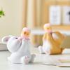 Simple Style Room Decor Animal Figurine Resin Ornament Computer Desk Decor Ornament Easter Present Fun Sculpture Home Decor