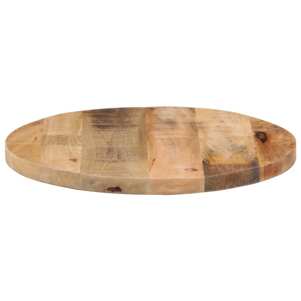 Vidaxl Blat Stołu, Ø 50X2,5 Cm, Okrągły, Surowe Drewno Mango