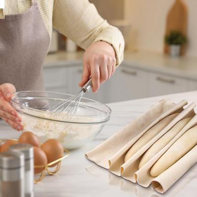 Ткань для ферментации хлебного шара Хлопковый мешок Подложка для багета Толстая Неокрашенная Неотбеленная