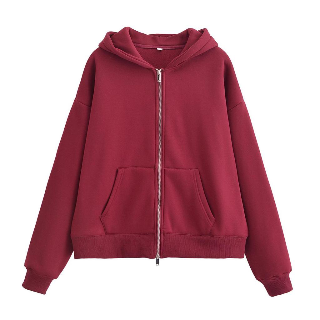 Весна 2025 Женский повседневный комплект куртка-свитшот на молнии и фланелевые брюки прямого кроя