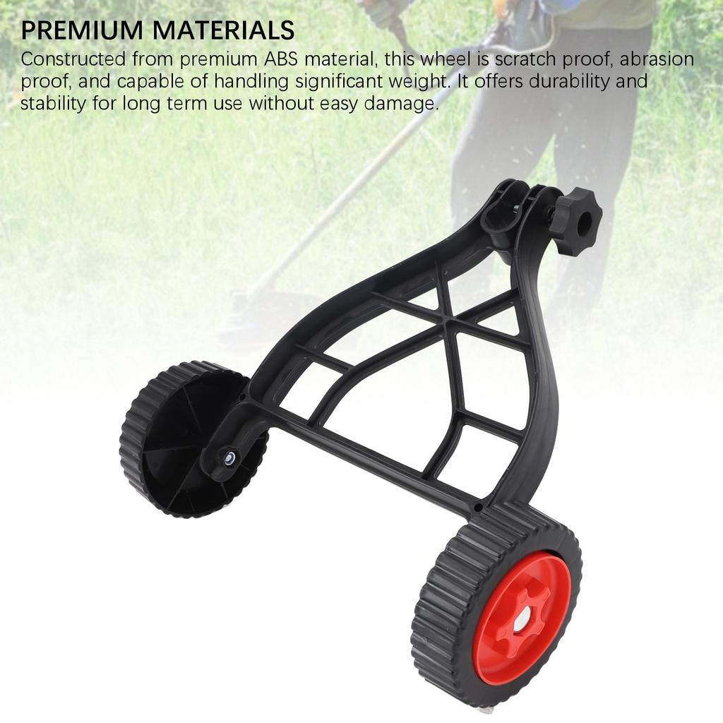 String Trimmer Wheel High Efficiency Labor Saving Lawn Trimmer Support Wheels for Auxiliary Attachment