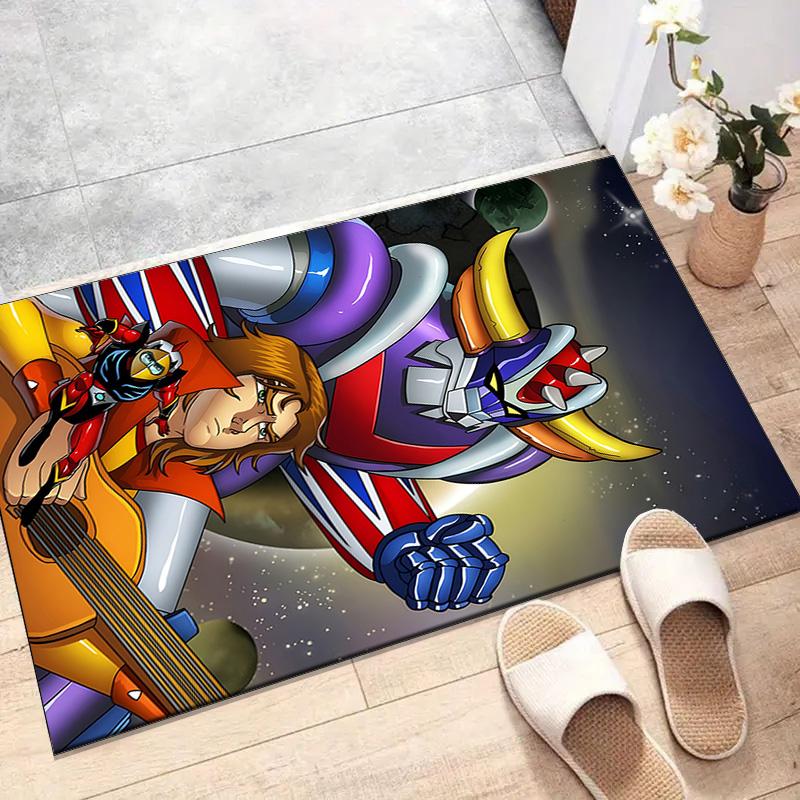 1pc UFO Robot Grendizer3 Design Printed Area Rug Carpet for Bedroom Living Room Home Decor Rugs Mat Non Slip Mat Rug for Bedside