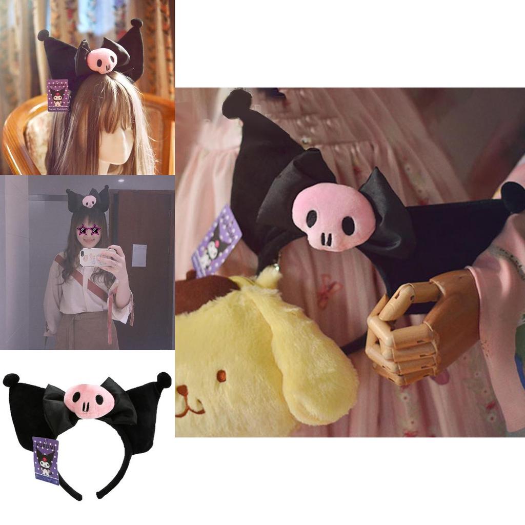 Cute Kuromi Ear Headband Plush Hairband For Kawaii Costume And Cosplay Gifts For Girls