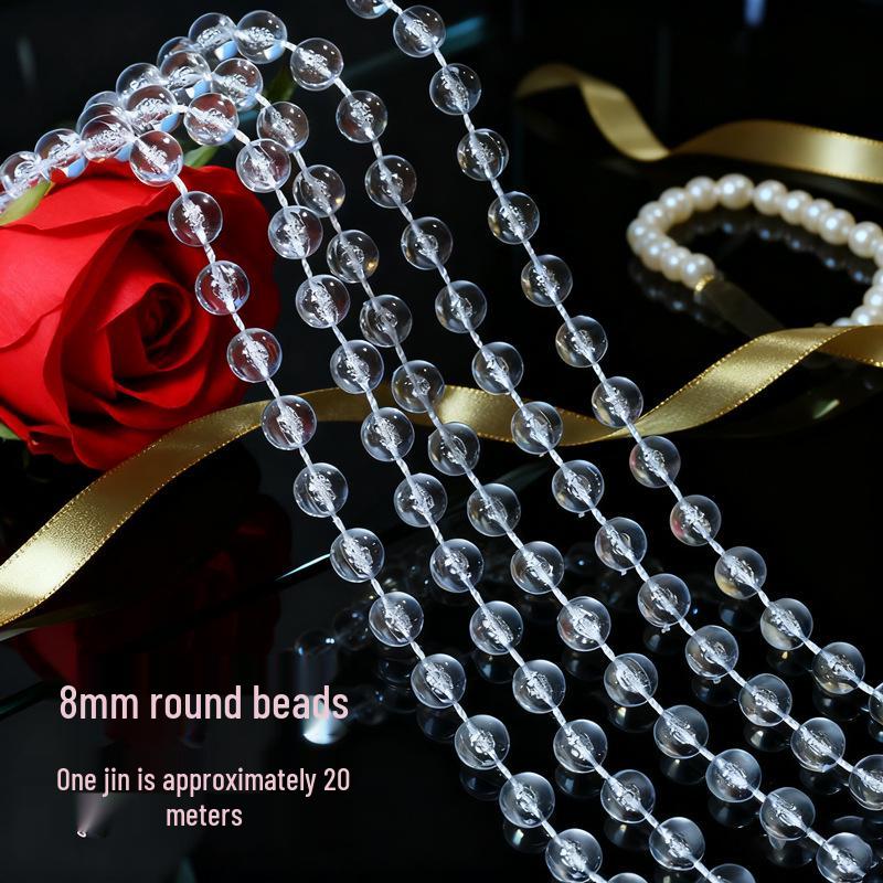 Акриловые бусины НЛО 10 мм для свадебной гирлянды, украшения прохода или люстры