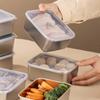 with Plastic Cover Stainless Steel Food Storage Box Rustproof Food Container  Sausage