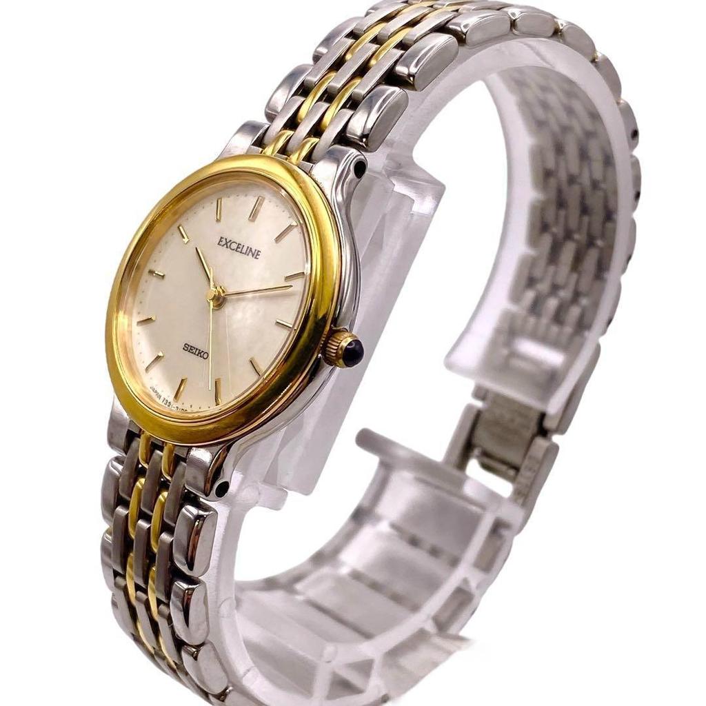 [Б/У] SEIKO Exceline Серебряные Круглые Женские Часы 1183