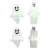 20 Pcs Mini Ghost Ornaments Sitting Ghost Miniatures Halloween Screaming