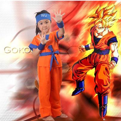 Детский день Dragon Ball Goku Косплей Костюм Набор для мальчиков и девочек