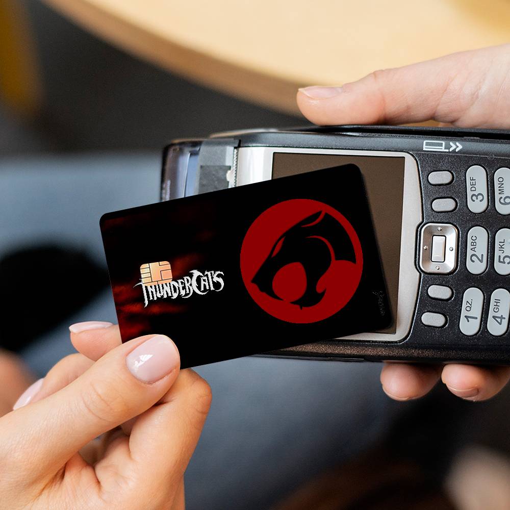 ThunderCats Anime Poker Sticker Film Tape Skin For Credit Card Debit Card Cartoon Waterproof Stickers Small Chip