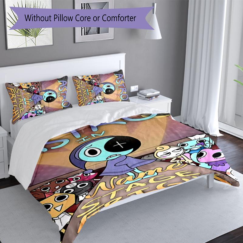 3pcs Custom Name game Dandy's World Bedding Set,Includes 1 Duvet Cover and 2 Pillowcases,All-season Bedroom Decor
