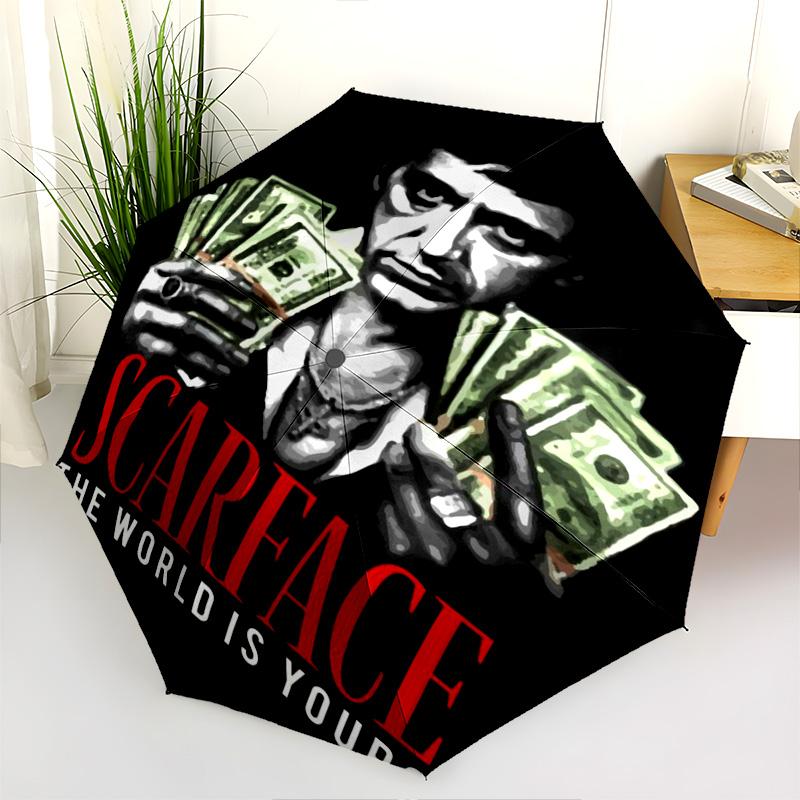 Power Ambition Scarface Folding umbrella Umbrella Suitable for all seasons light Gift outdoor