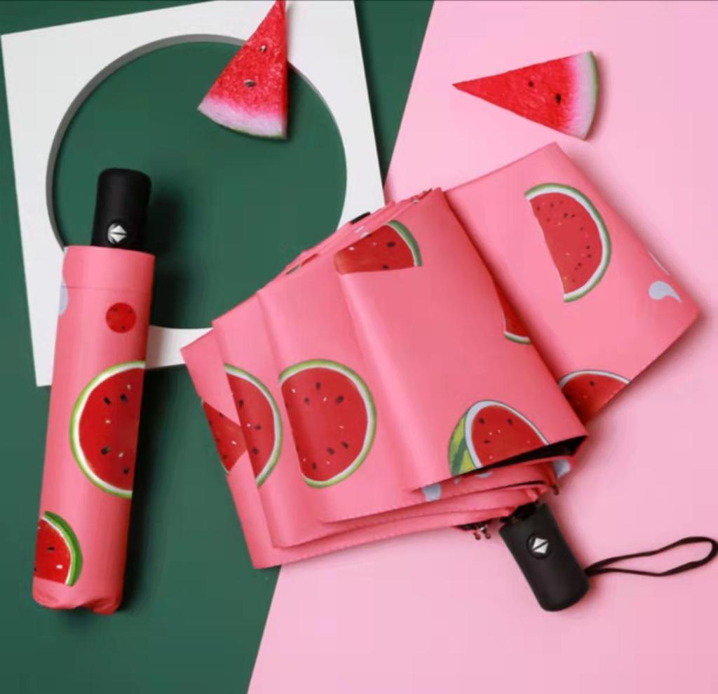 Женский автоматический складной зонт от солнца и дождя с защитой от УФ-лучей и логотипом