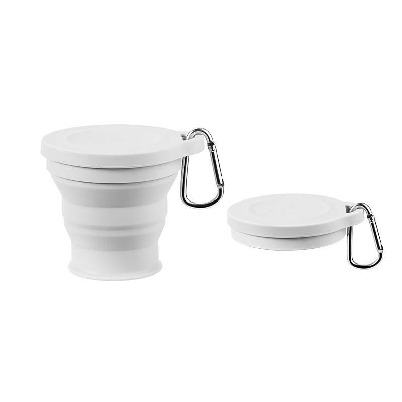 Складной стакан, термостойкий стакан для улицы с крышкой, портативный и расширяемый стакан для полоскания рта 180 мл