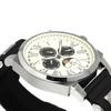 Часы Moon Phase Multi Calendar 5 ATM Водонепроницаемые Деловые Формальные Резиновый Ремень Ограниченная Модель Белый Серебристый [Salvatore Mara] Мужские SM22105R-SSWHBK