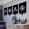 30X50CM Jolly Roger Pirate Black Blackjack Flag Polyester Printed Banner Tapestry Jack Rackham Skull Bone Flags Halloween Decor