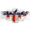 Орел Флаг Патриот Америка 5 Панель Холст Картина Печать Настенная Живопись Холст Декор Стены Для Гостиной Плакат Без Рамки