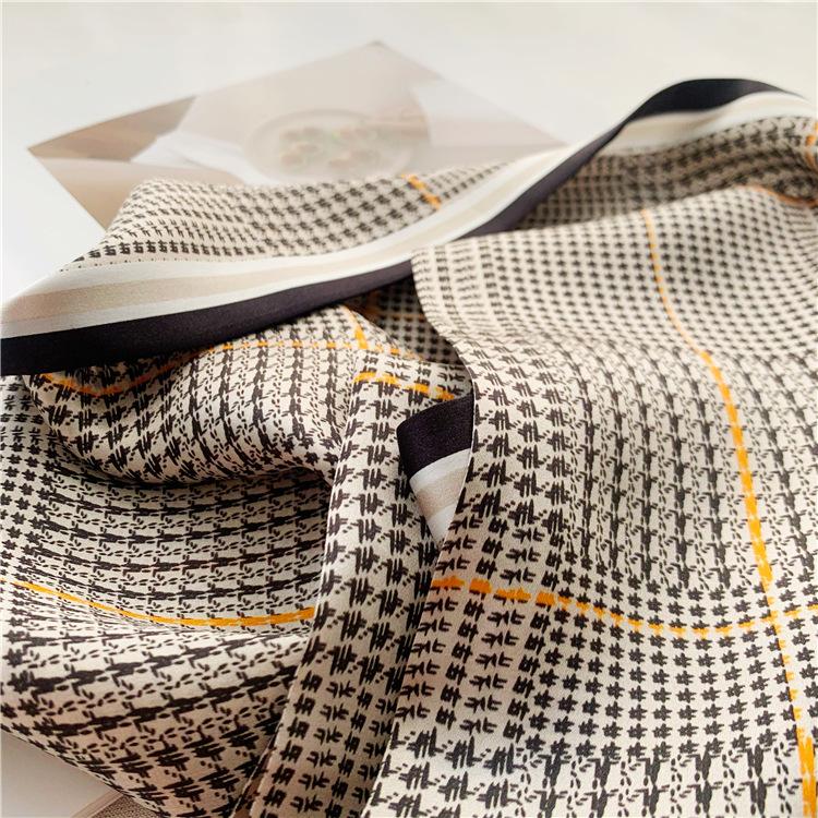 [Mulberry Silk] Double-Layer Double-Sided Silk Streamer Scarf, Long Silk Scarf, Women'S Light Luxury Light Luxury Style