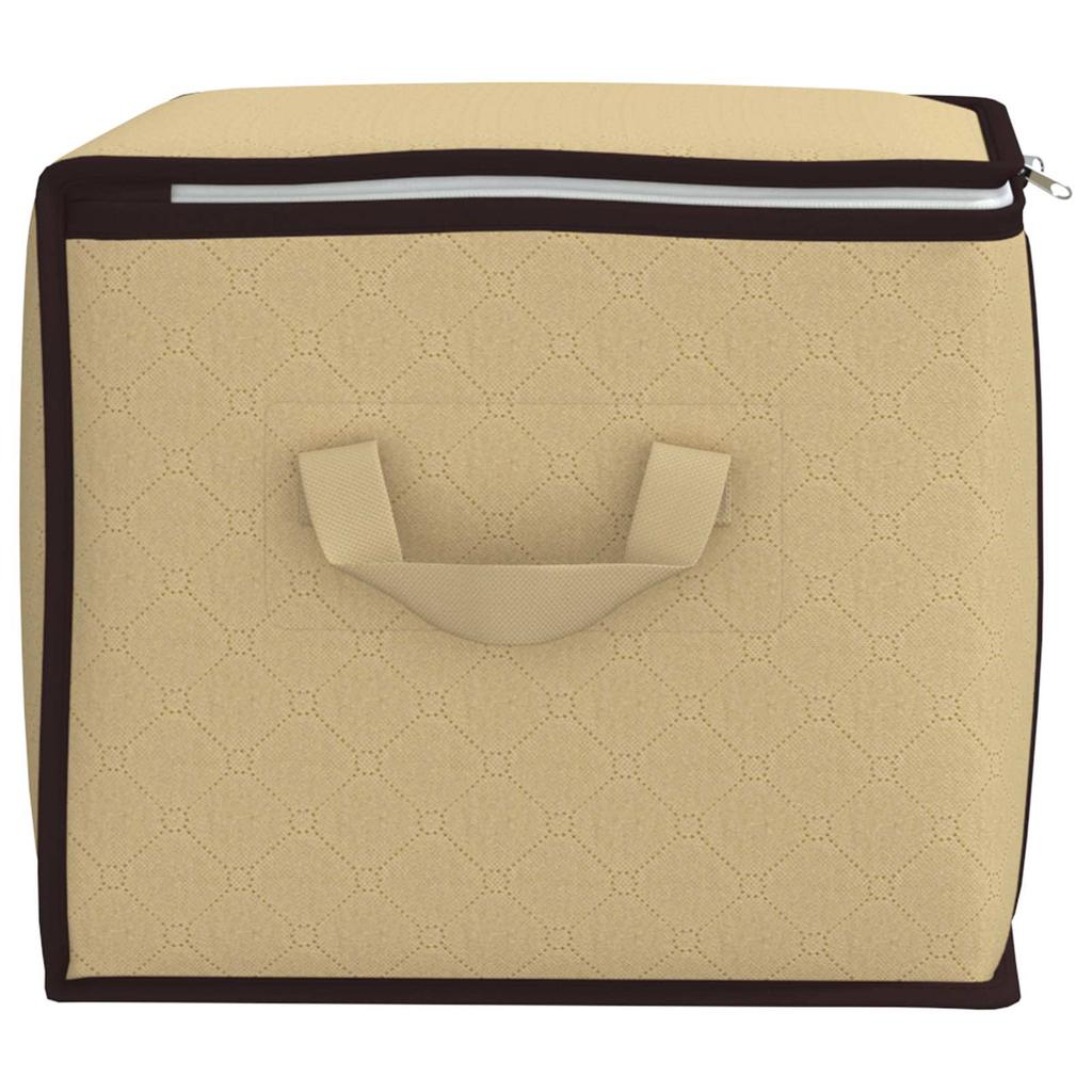Storage Box with Transparent Side Window Cream