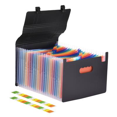 Органайзер-папка для файлов Accordian с ручкой, 24 кармана, расширяющийся футляр для документов формата A4 Letter