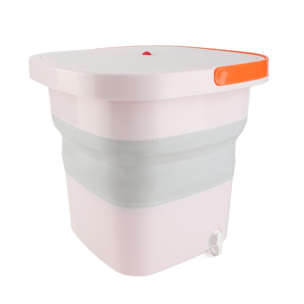 Foldable Washing Machine 3 Timing Gear 4.5L Large Capacity with Draining Bucket for Travel