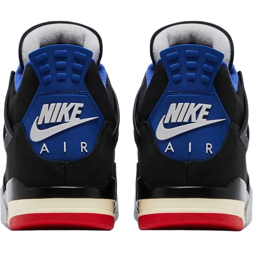 Air Jordan 4 Retro Rare Air Черный Огненно-Красный Глубокий Королевский Синий Темно-Дымчато-Серый Техно-Серый IB4387-003