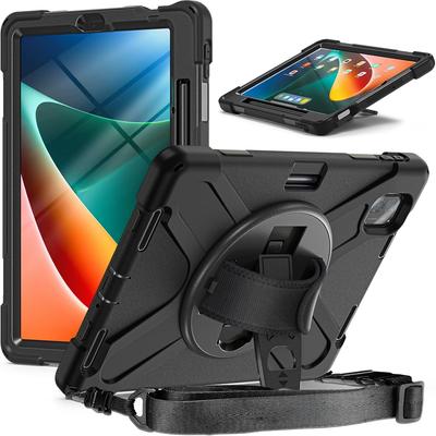 Чехол для Xiaomi-MiPad 5 6 7 8 Pro Redmi Pad 2 SE Держатель для стилуса и Подставка Портативный Прочный Гибридный Ударопрочный Чехол Поворотная Ручка Плечевой