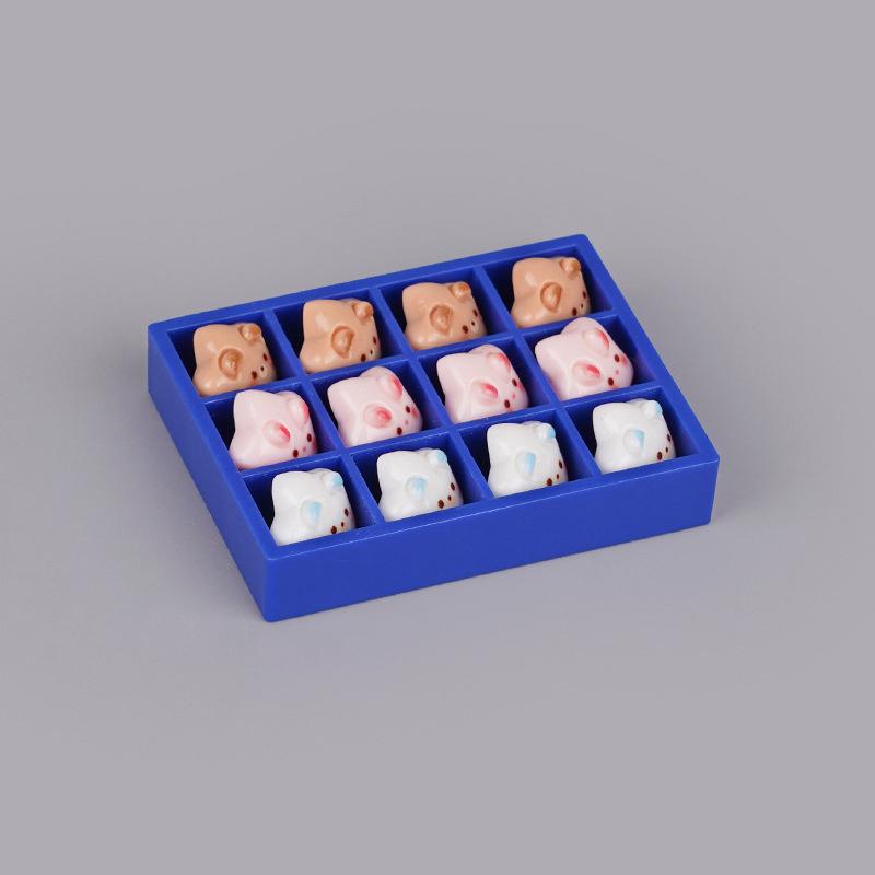 1/12 Кукольный домик Милый щенок котенок Пятиконечная звезда печенье с подносом Кукольный домик миниатюрная кухонная еда игрушка аксессуары для кукольного домика