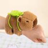 Capybara Plush Wristband Toy Lovely Capibara Clap Circle Bracelet Cute Animal Turtle Backpack Doll Cycling Partner Birthday Gift
