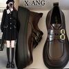 College Style Mary Jane Women's Shoes Single Shoes Spring New Leather Thick Soles Small Leather Shoes