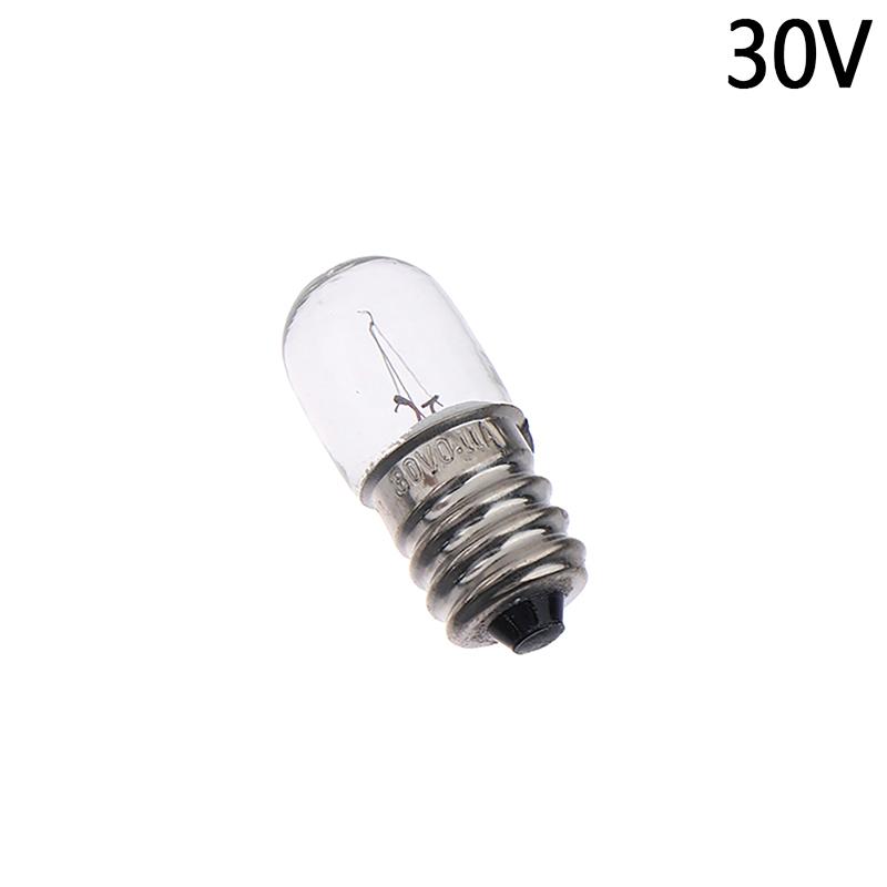 1Pc E12 18V 24V 28V 30V Mini Bulb For Indicator Light Little Bulb For Test Experiment Teaching Flashlight Screw Based Bulb